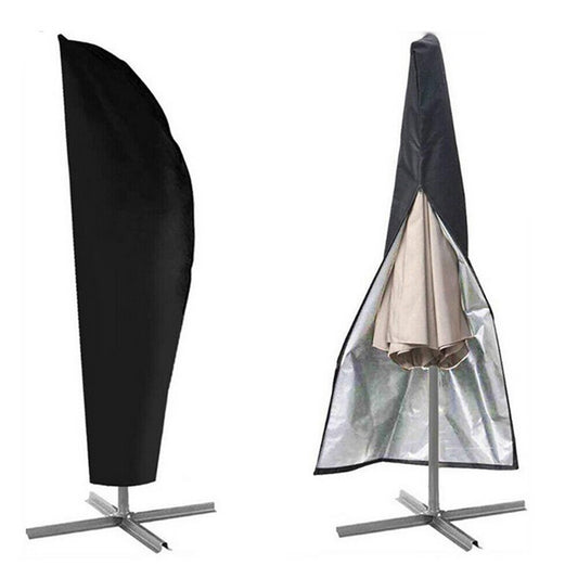 205cm Black Outdoor Parasol Cover Banana Umbrella Cover