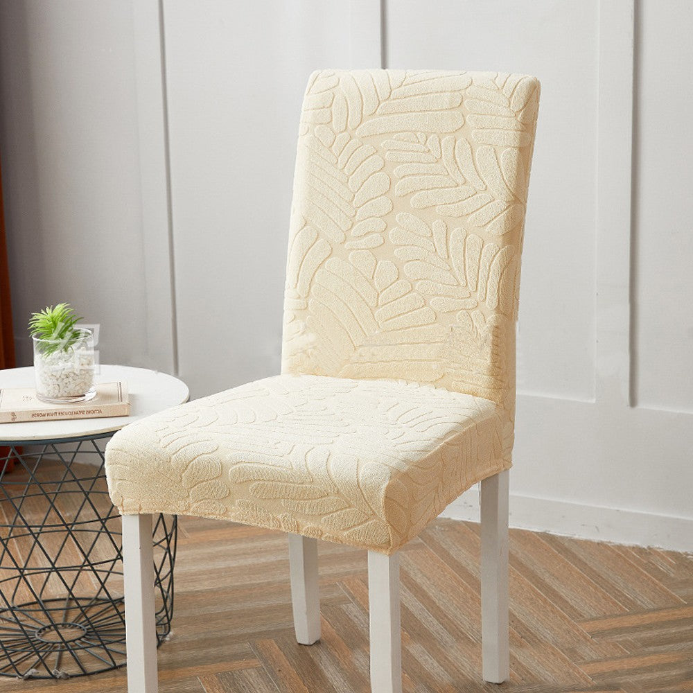 2X Washable Stretch Dining Chair Cover Beige