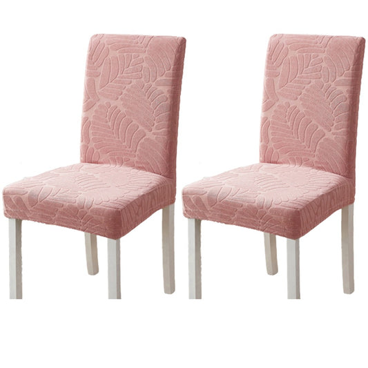 2X Washable Stretch Dining Chair Cover Pink
