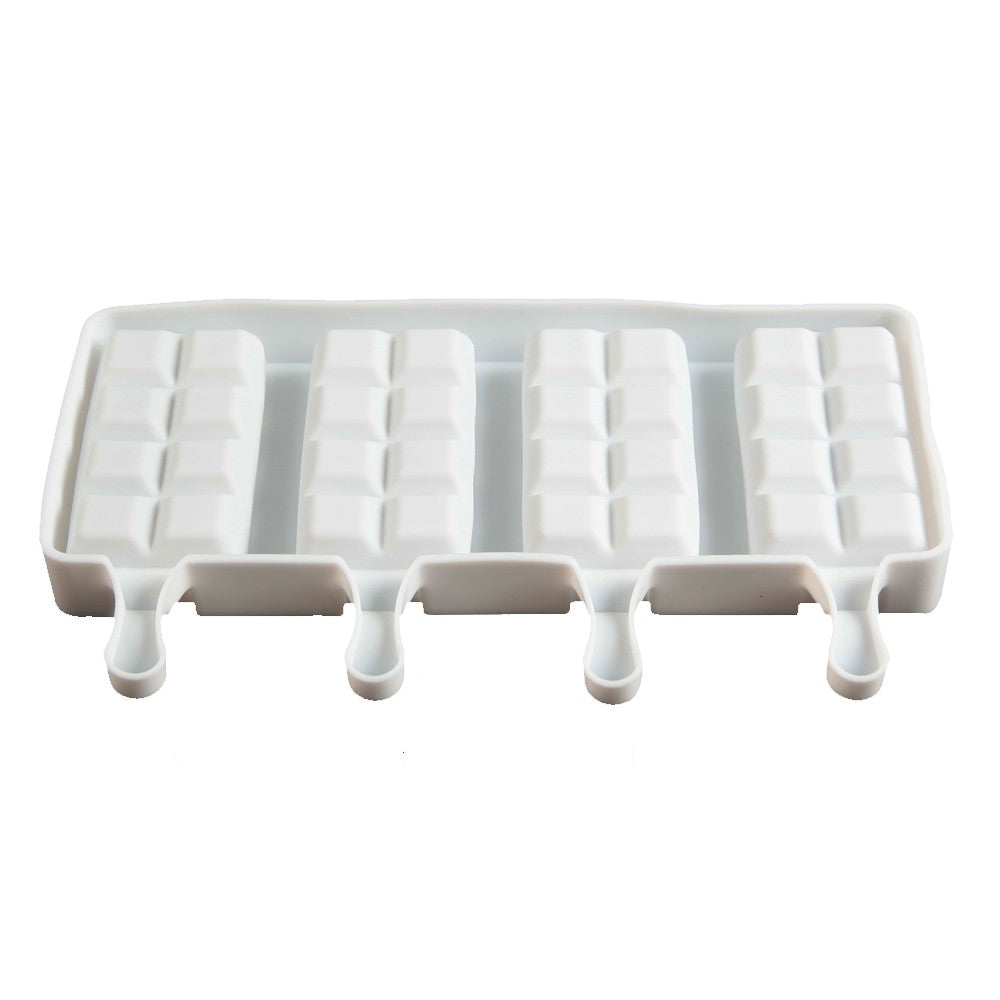 4 Cells Grid Shape Silicone Frozen Ice Cream Mould