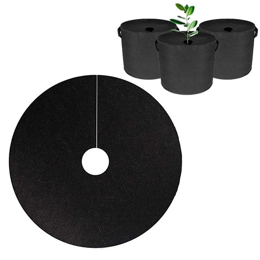 10pcs 25cm Non Woven Tree Mulch Ring for Weed Control Root Protection