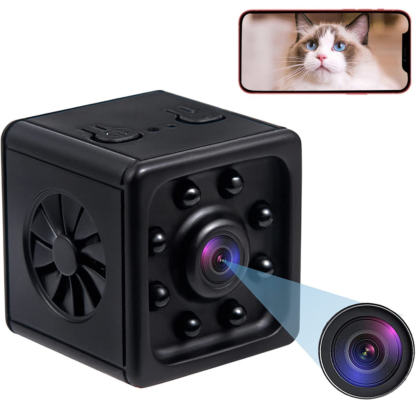 2 X Security Cameras 2.4GHz Wireless Surveillance Cameras Night Vision Camera