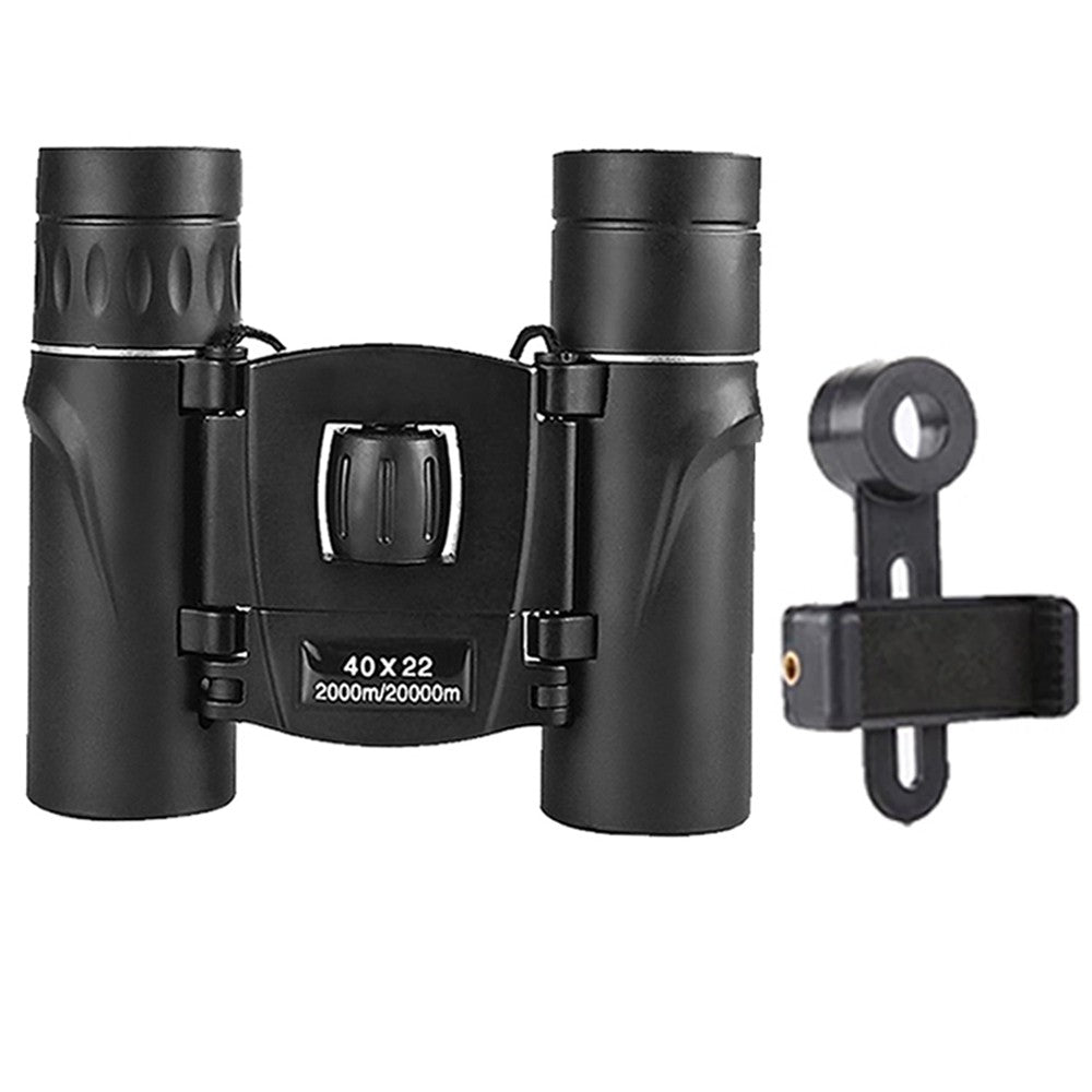 40X Magnification HD Portable Binoculars Telescope with Phone Mount Adapter