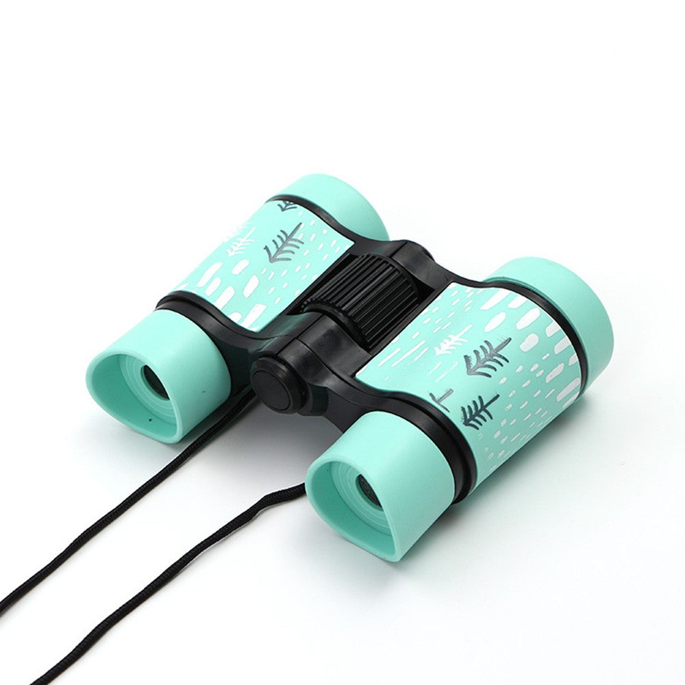 1Pc 4x30 HD Kids Binoculars Telescope Optics Binoculars Kids Toy Aqua Green