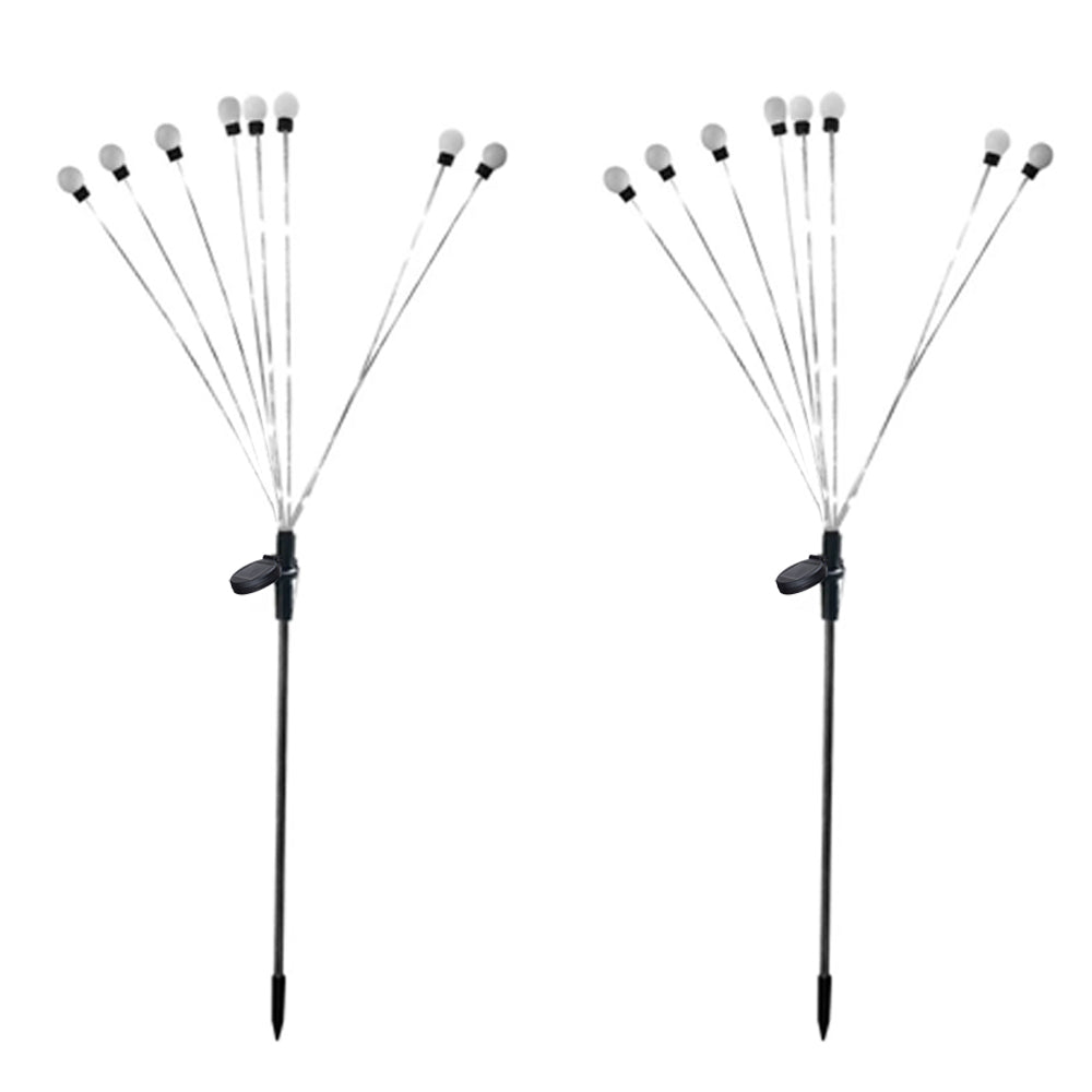 2Pcs Solar Firefly Lights Flickering Bulbs Lamp Outdoor Garden Patio Lamp