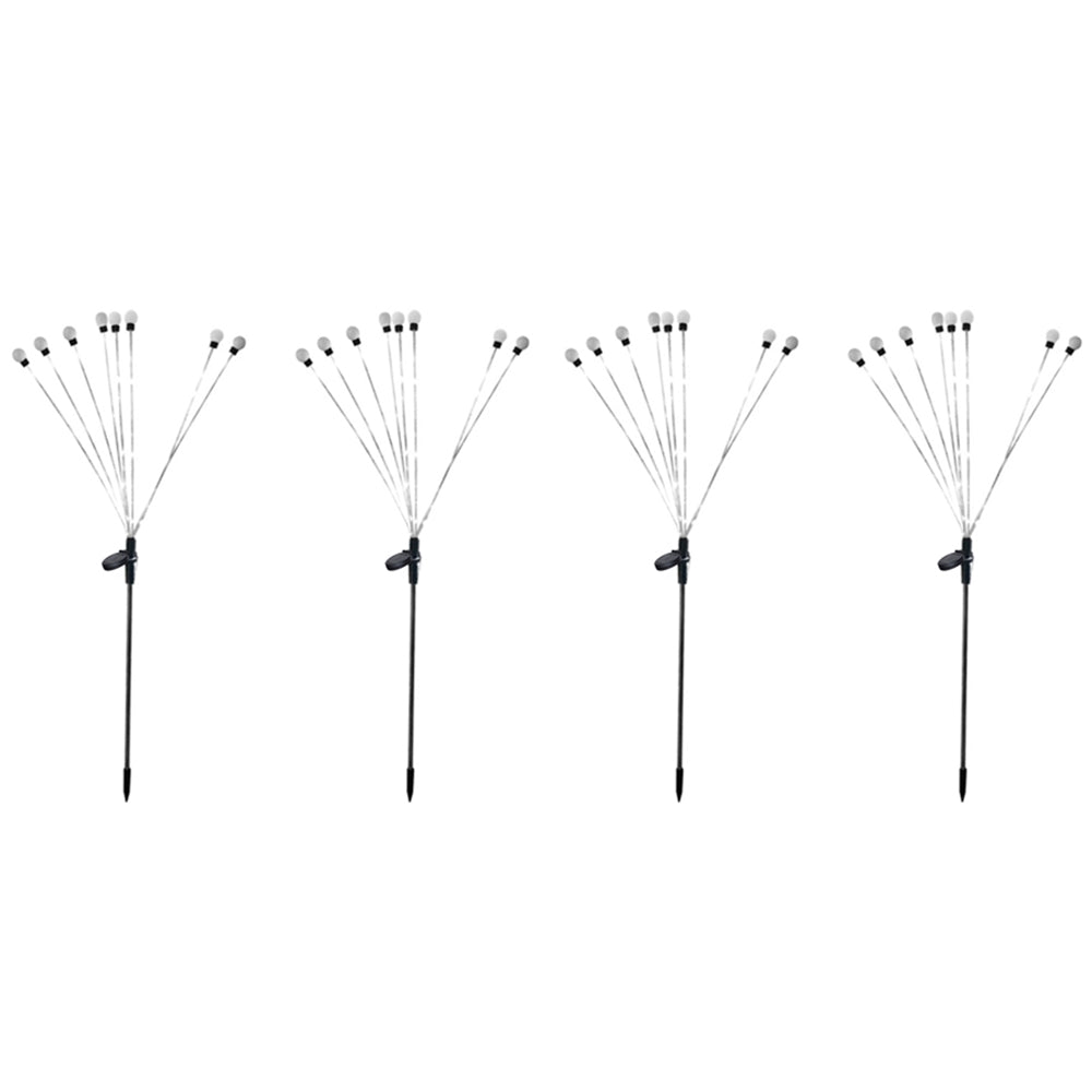 4Pcs Solar Firefly Lights Flickering Bulbs Lamp Outdoor Garden Patio Lamp