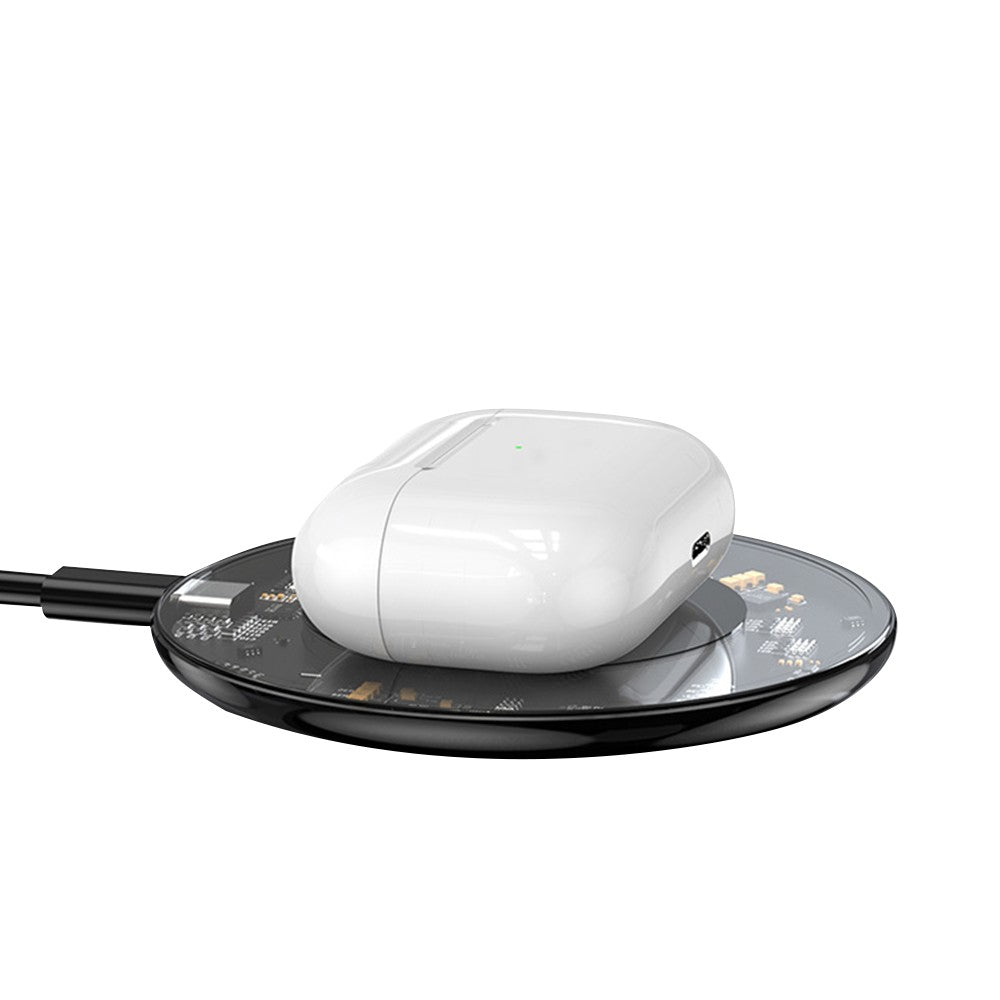 1Pc Qi Wireless Charger Fast Charging Pad for Mobile Phone iPhone AirPods