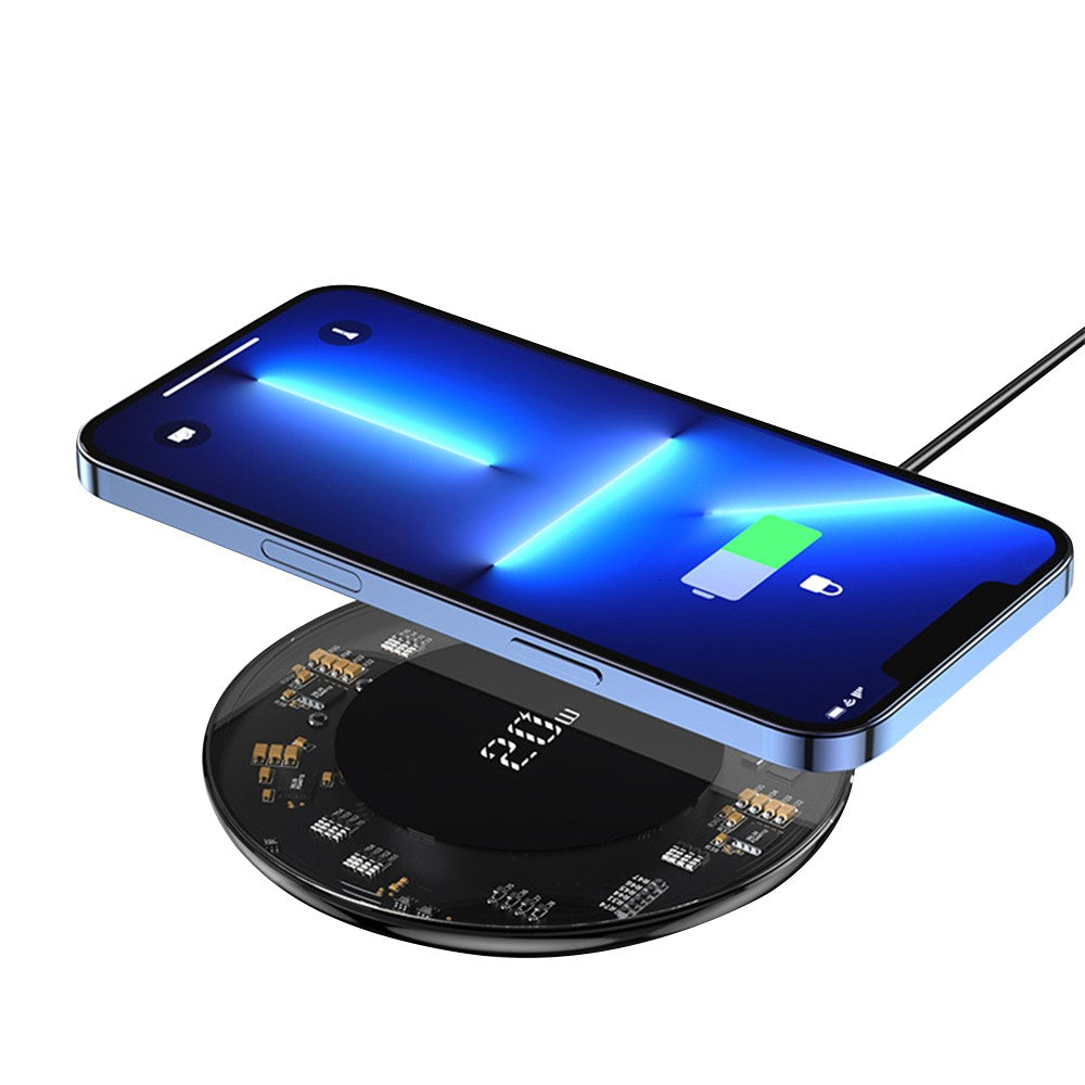 2Pcs Qi Wireless Charger Fast Charging Pad for Mobile Phone iPhone AirPods