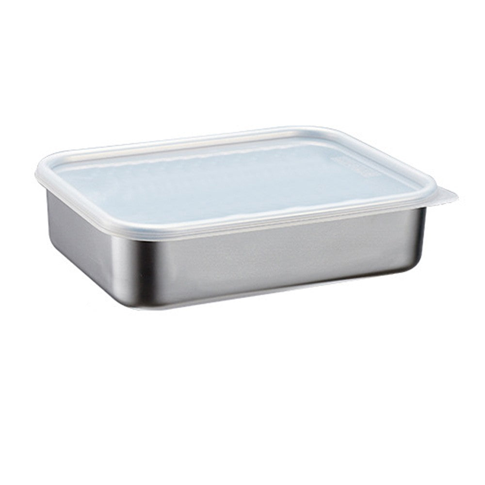 Stainless Steel Food Storage Container Lunch Box with Clear Lid Medium Size