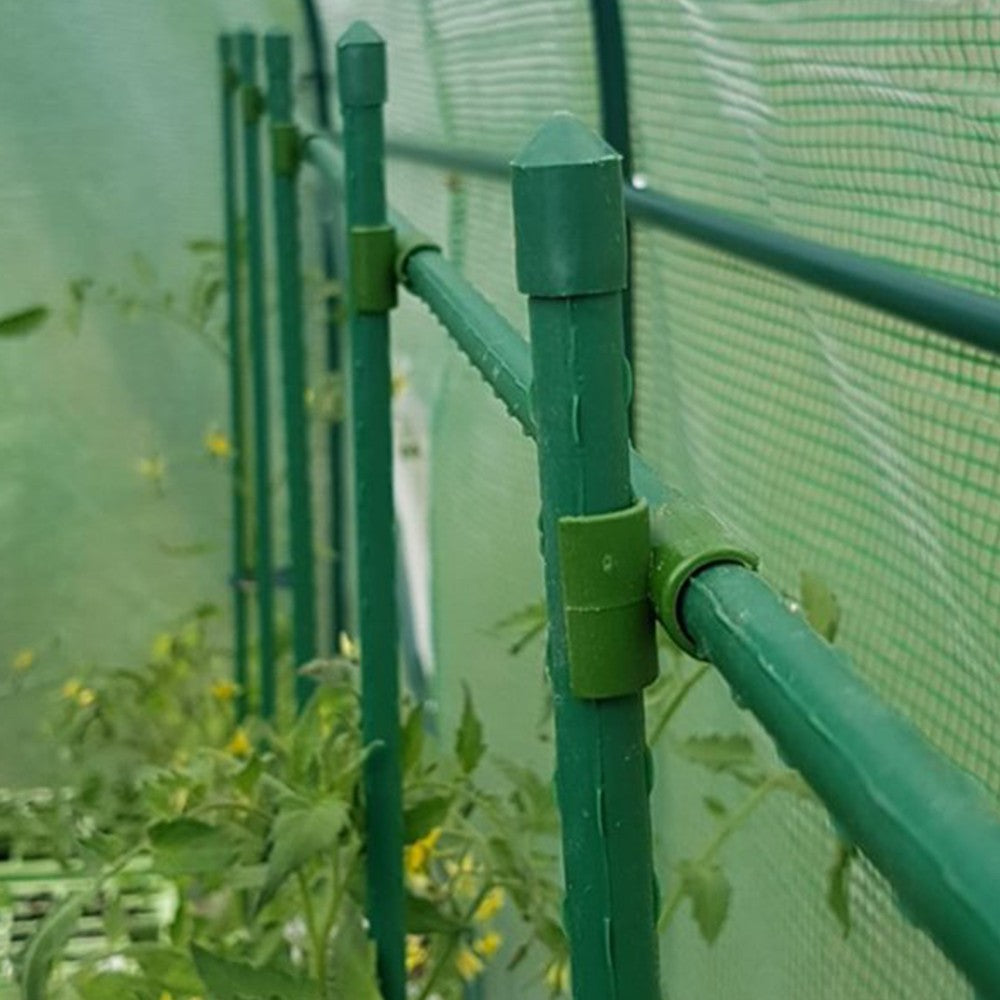 50Pcs 8mm Plant Trellis Connector Clip Stake Clip for Fixed Garden Frame Rod