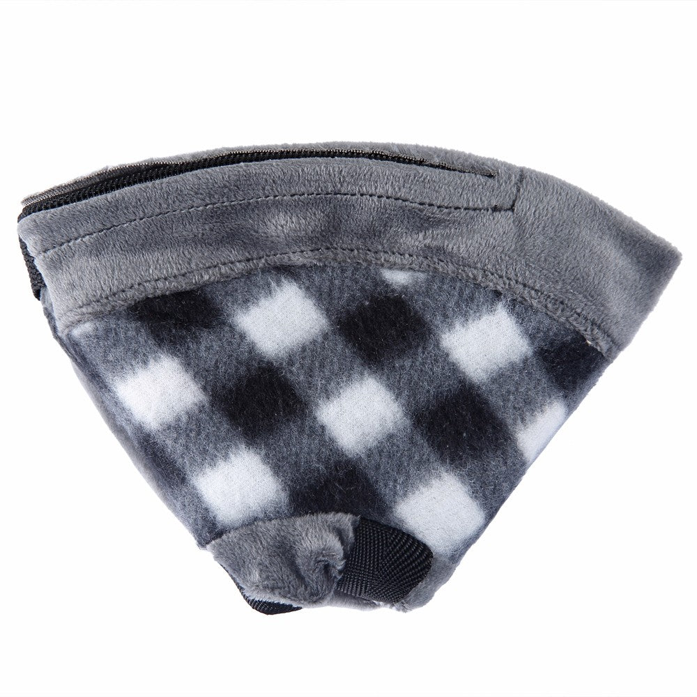 Inflatable Pet Recovery Collar Adjustable Pet Neck Protective Collar Black S