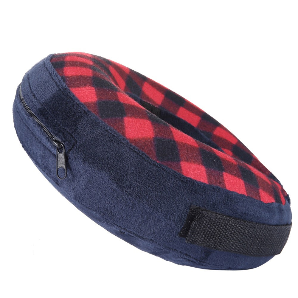 Inflatable Pet Recovery Collar Adjustable Pet Neck Protective Collar Red M