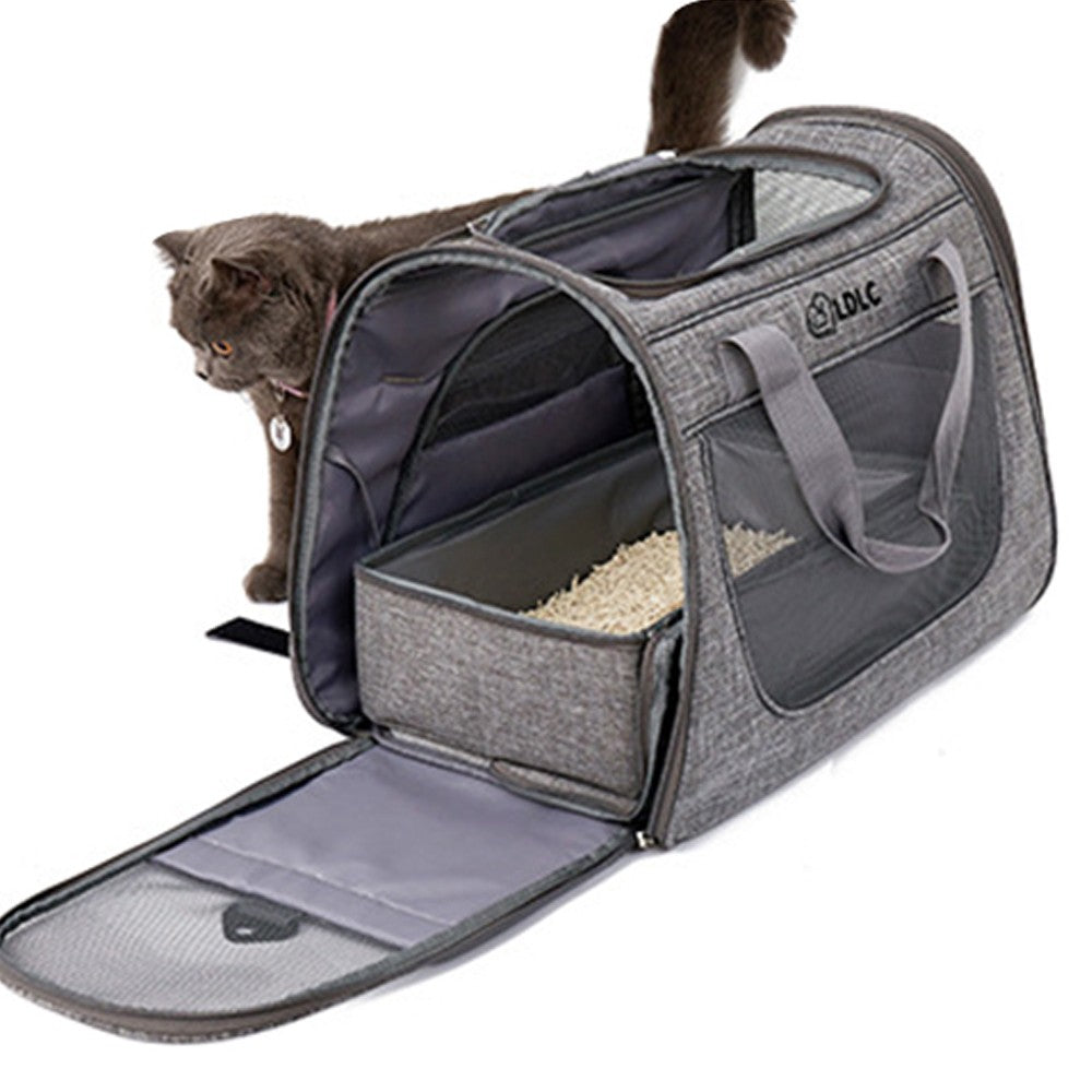 Portable Foldable Square Pet Cat Travel Litter Box Pet Bed
