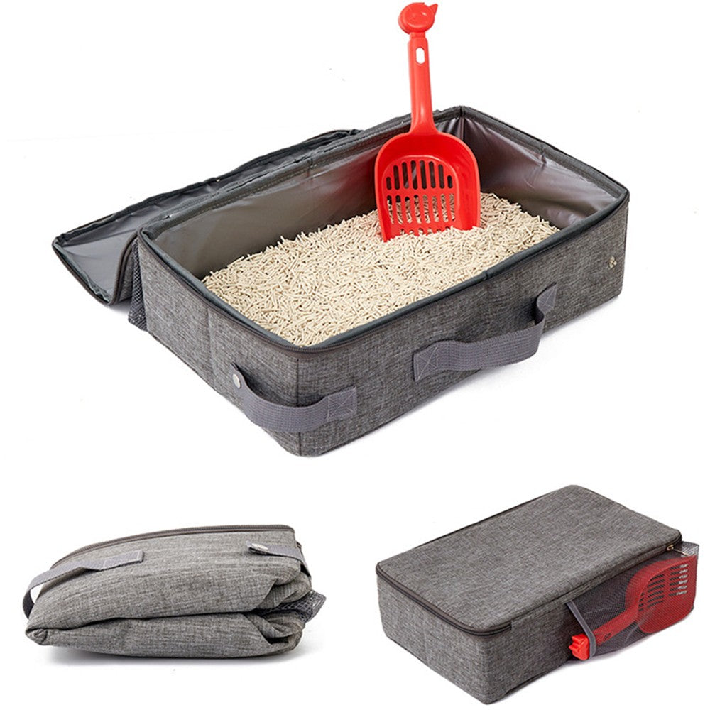 Portable Foldable Rectangle Pet Cat Travel Litter Box Pet Bed
