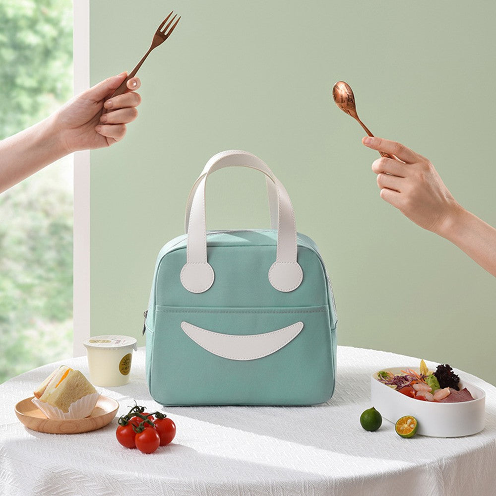 Portable Insulated Lunch Bag Cooler Thermal Lunch Box Tote Bag Green