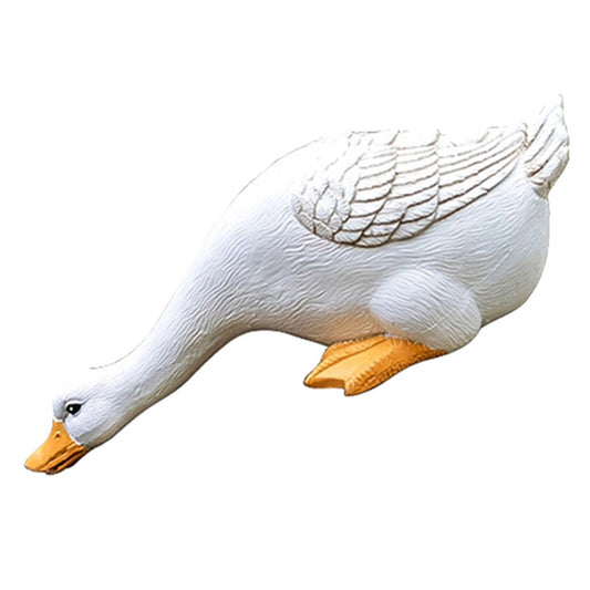 Simulation Drinking Water Duck Statue Garden Resin Statue Landscape Decoration