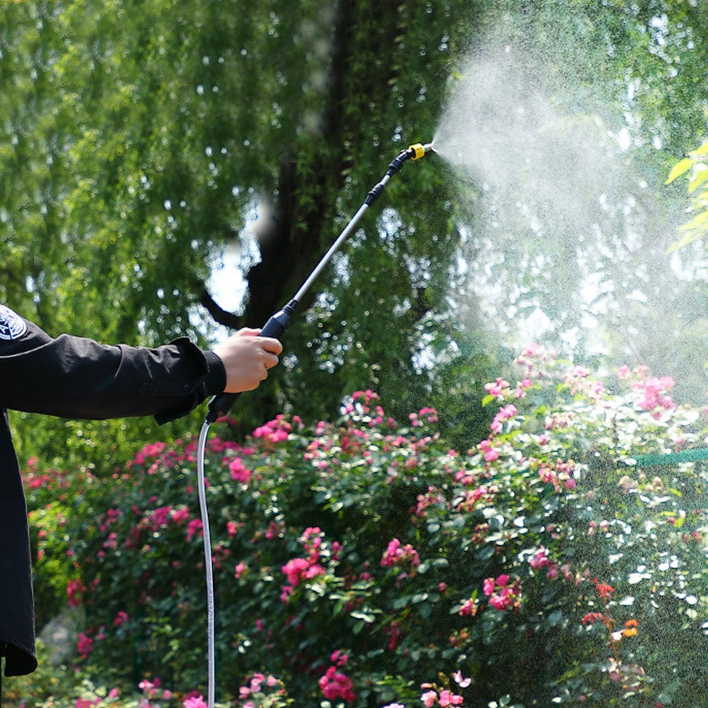 2 Sets of Telescopic Garden Electric Sprayer Sprinkler with Nozzles and Hose