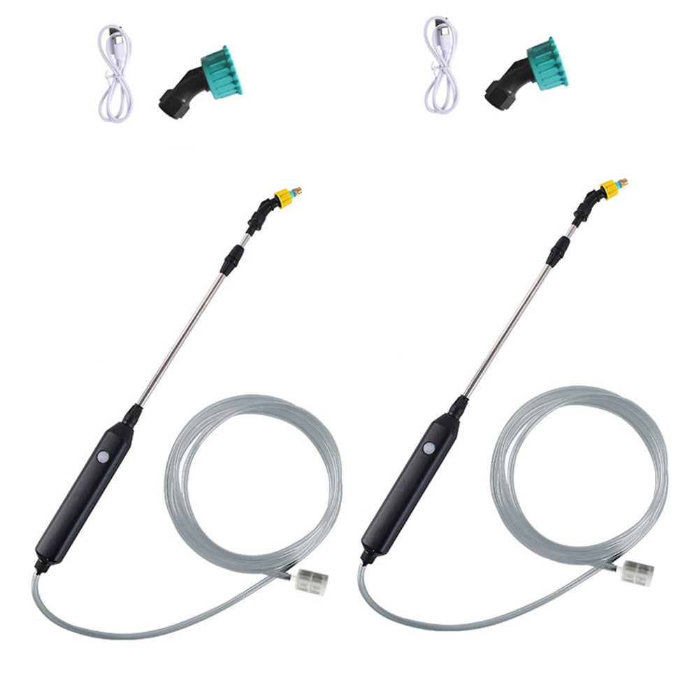 2 Sets of Telescopic Garden Electric Sprayer Sprinkler with Nozzles and Hose