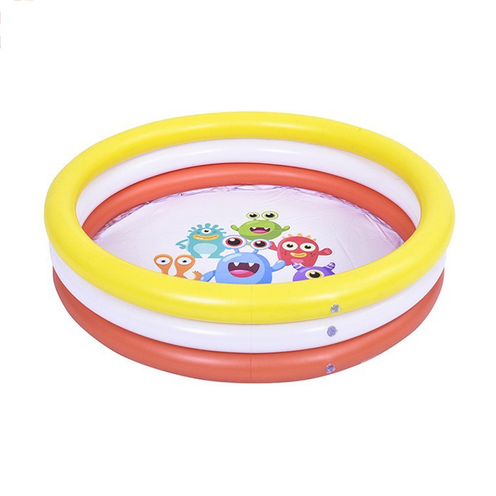99cm Round Kids Inflatable Swimming Pool Water Basin Children Paddling Pool