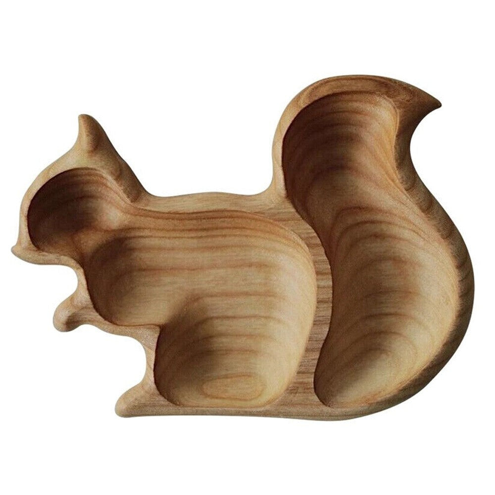 Snacks Food Trays Fruit Plate Serving Tray Squirrel Style