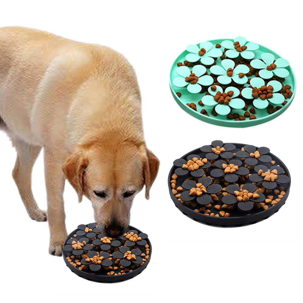 2Pcs Pet Cat Slow Feeder Treat Lick Mat Feeding Mat with Suction Cup Black Green