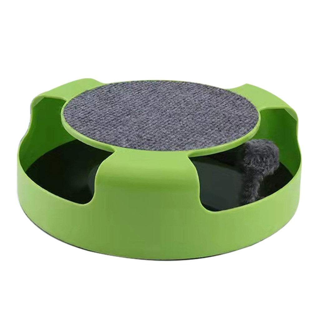 1X Pet Cat Catch Mouse Interactive Toy Cat Scratch Board with Scratch Claw Mat