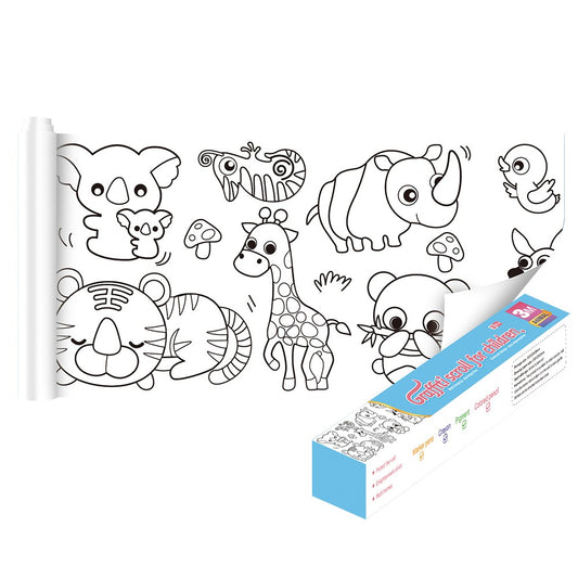 Kids Drawing Paper Roll DIY Graffiti Wallpaper Coloring Paper Painting Paper