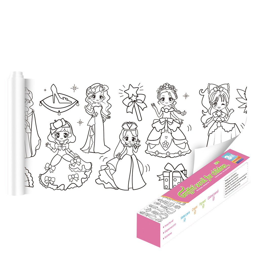 Kids Drawing Paper Roll DIY Graffiti Wallpaper Coloring Paper Painting Paper
