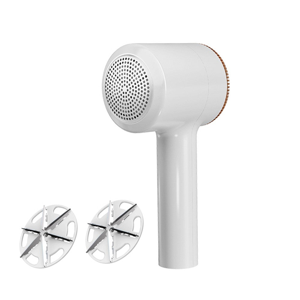 Electric Lint Remover Clothes Fabric Shaver Sweater Fuzz Pellet Trimmer White
