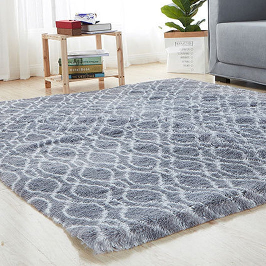 120x200cm Plush Floor Area Rug Bedroom Carpet Living Room Floor Mat Grey