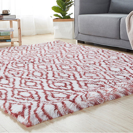 120x200cm Plush Floor Area Rug Bedroom Carpet Living Room Floor Mat Red