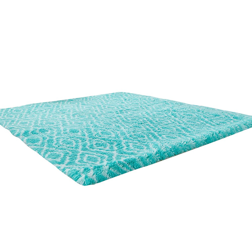 80x200cm Plush Floor Area Rug Bedroom Carpet Living Room Floor Mat Blue