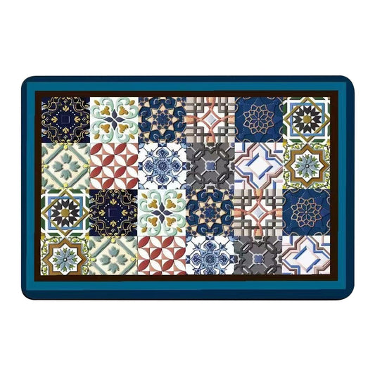 40x60cm Quick Drying Diatom Mud Floor Mat Non Slip Bathroom Floor Mat Blue