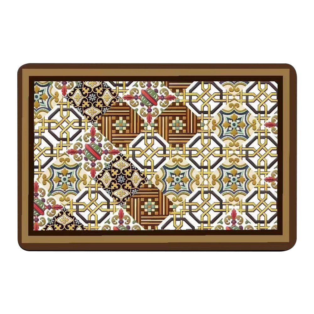 50x80cm Quick Drying Diatom Mud Floor Mat Non Slip Bathroom Floor Mat Brown