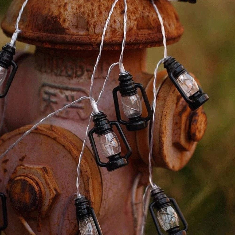 3M 20LED Retro Kerosene String Light Home Fairy String Lights Battery Operated
