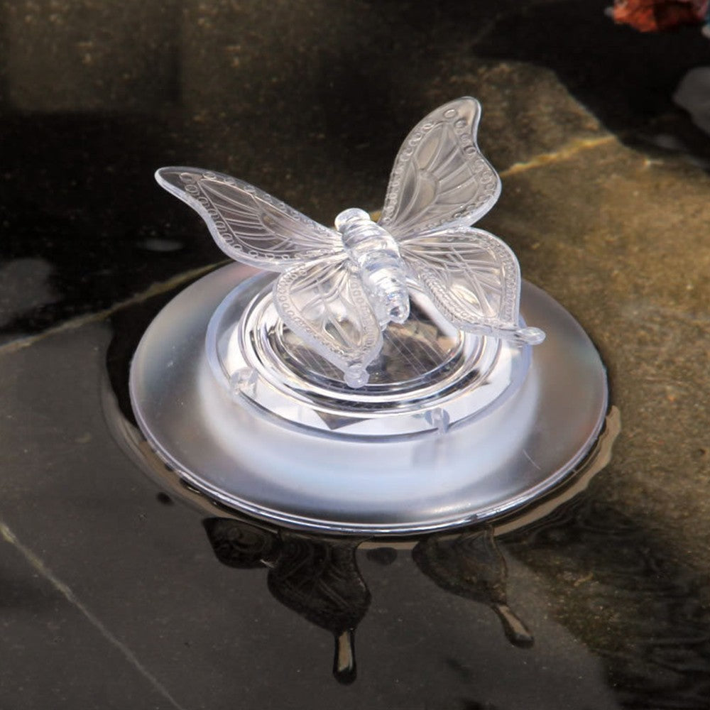 1Pc Solar Butterfly Floating Pool Lights LED Floating Night Lights Decorations
