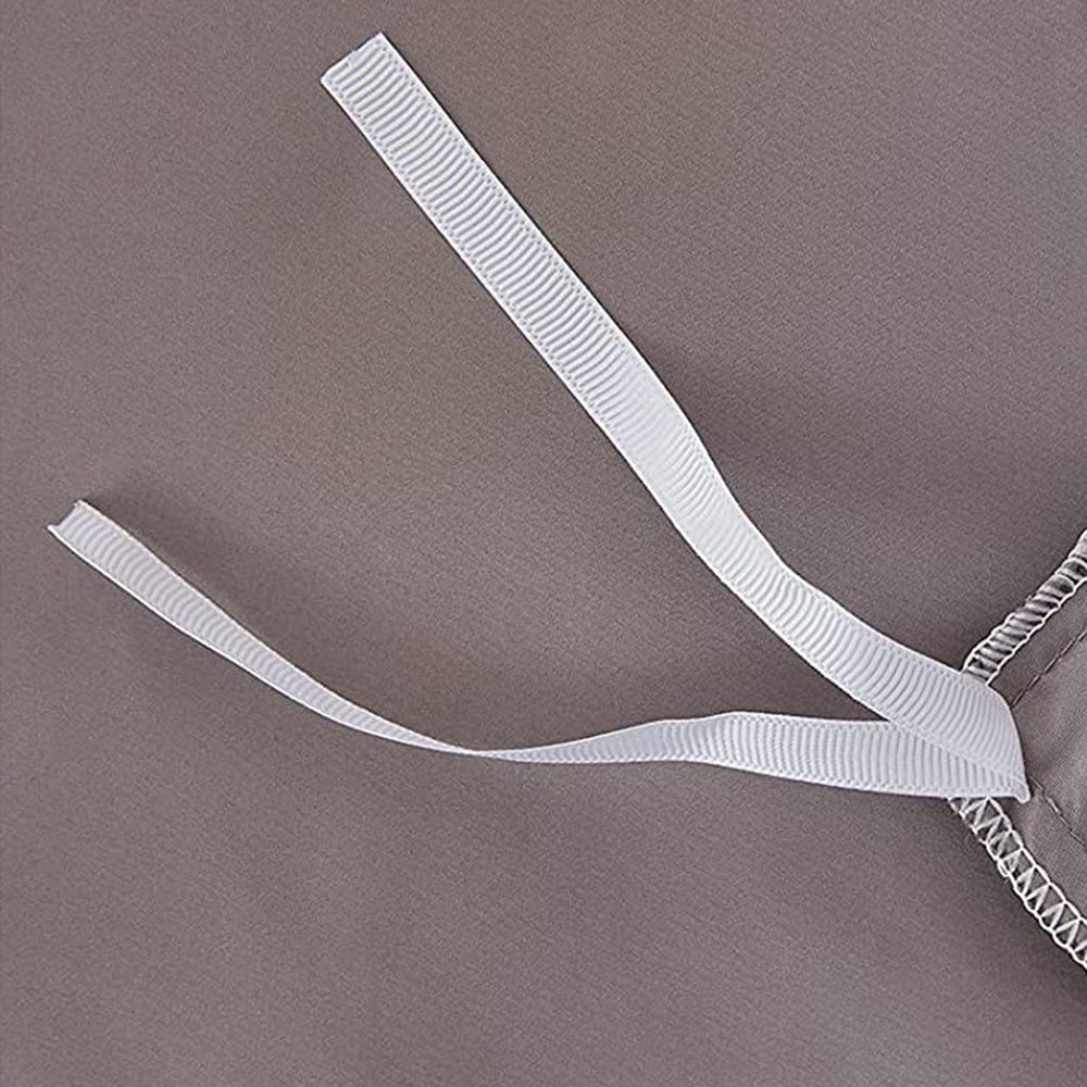 3Pcs Pintuck Bedding Set Pinch Pleat Duvet Cover Set Grey Double