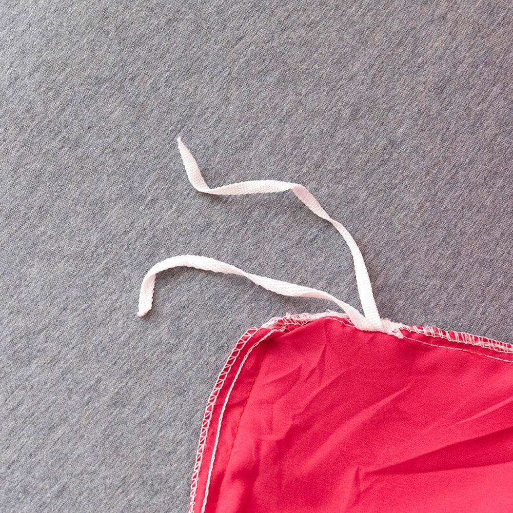 3Pcs Pintuck Bedding Set Pinch Pleat Duvet Cover Set Red Double