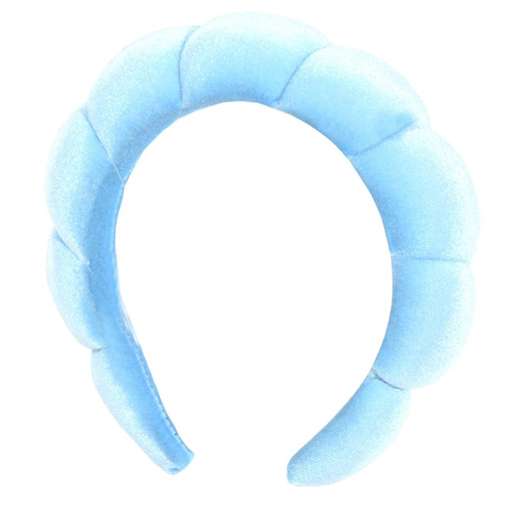 1Pc Women Mimi and Co Spa Sponge Headband Makeup Skincare Headband Blue