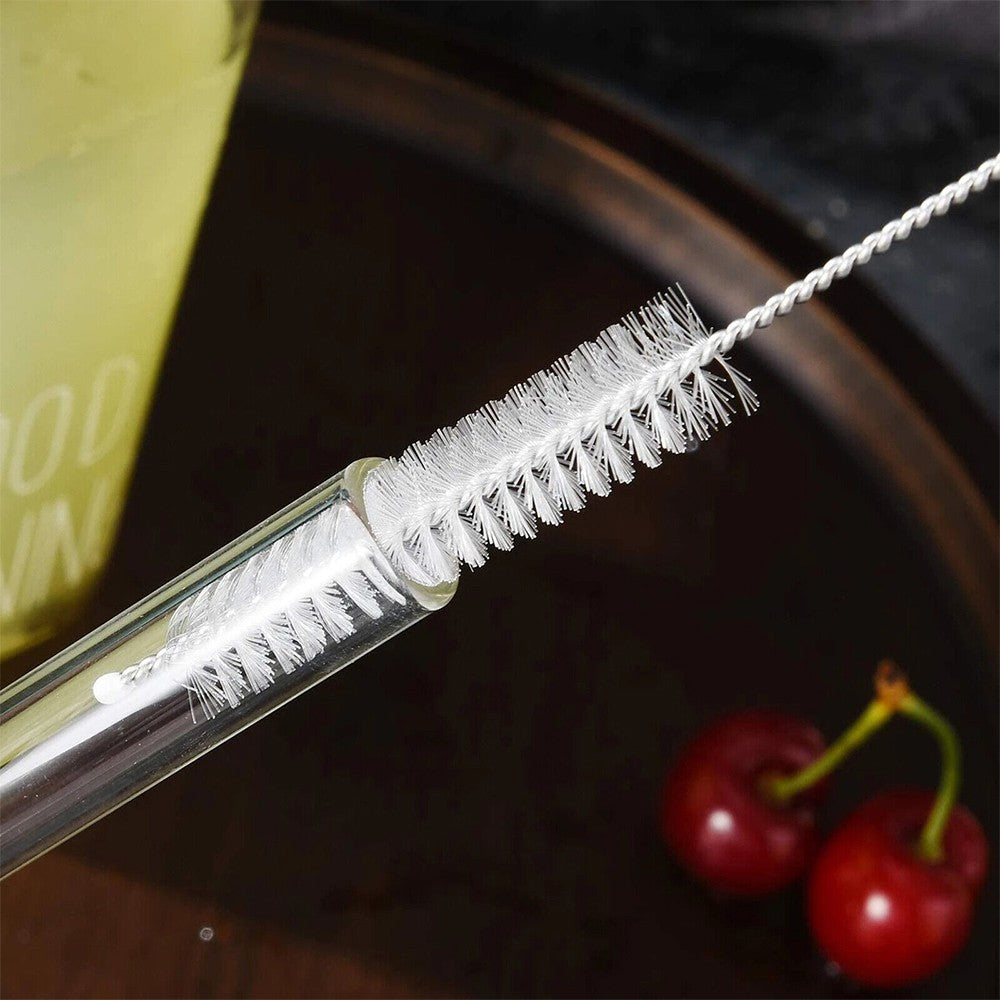 4Pcs BOBA Bubble Tea Straws Stainless Steel Wide Caliber Straws Reusable Straws with Straw Brush Multicolor