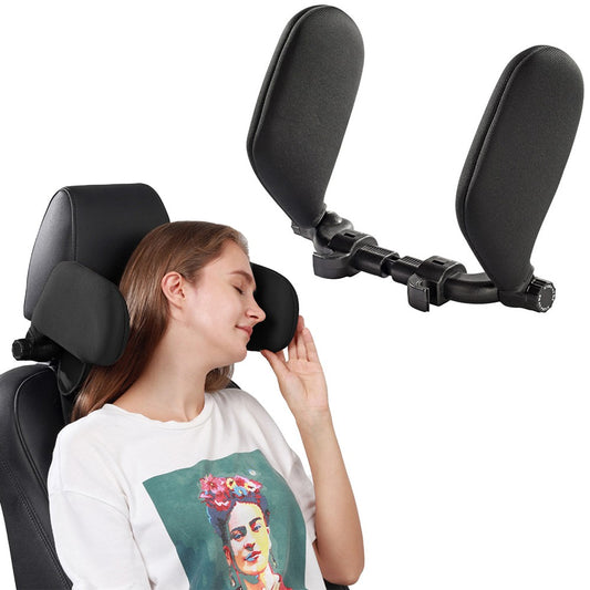 Car Seat Headrest Pillow Adjustable Head Support Neck Pillows Black