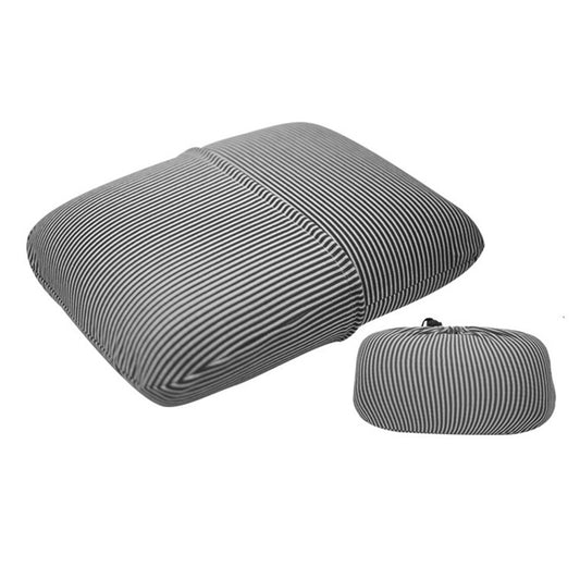 Travel Memory Foam Pillow with Pillowcase Pocket Black