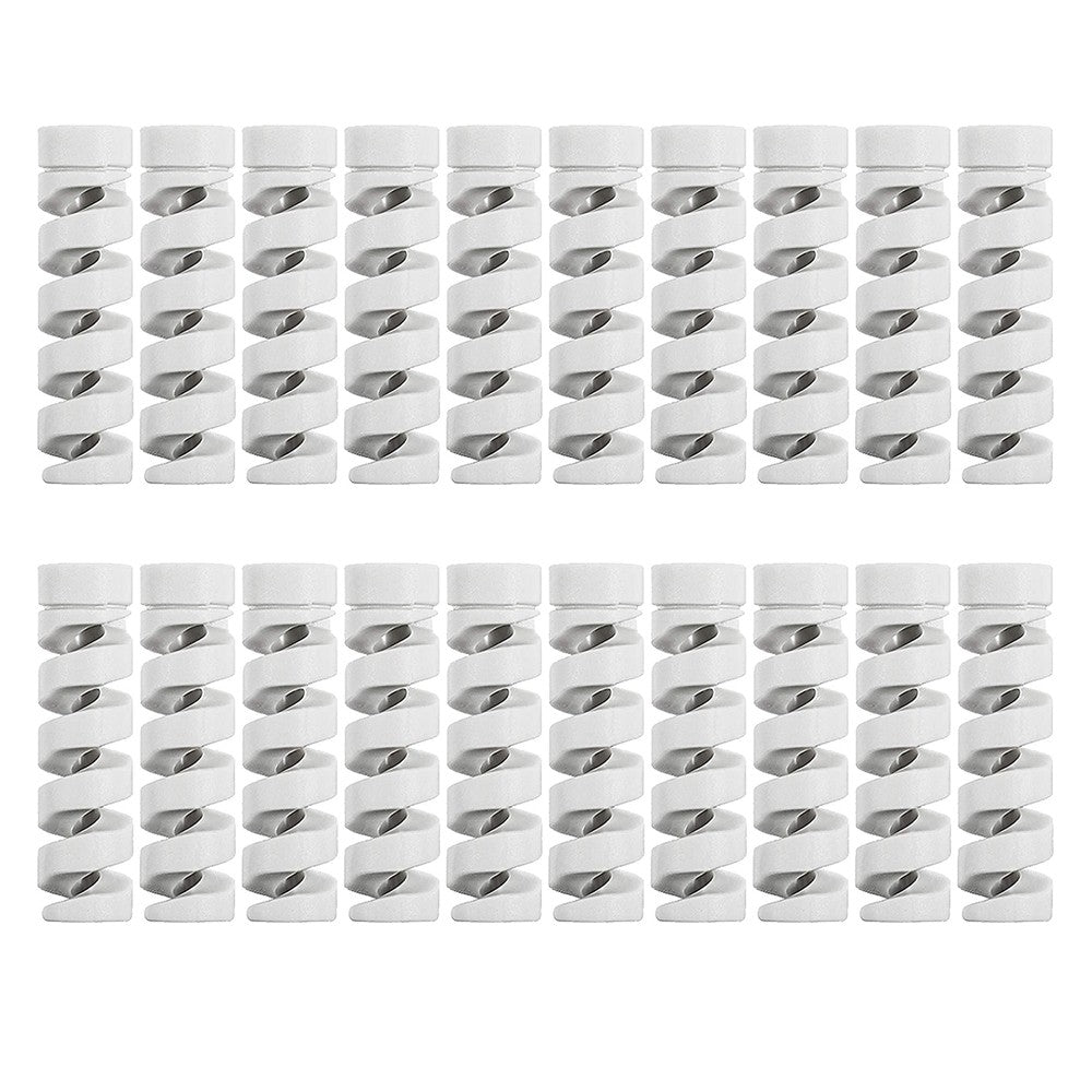 40Pcs Charging Cable Protector Spiral Phone Charge Cable Cord Saver Grey