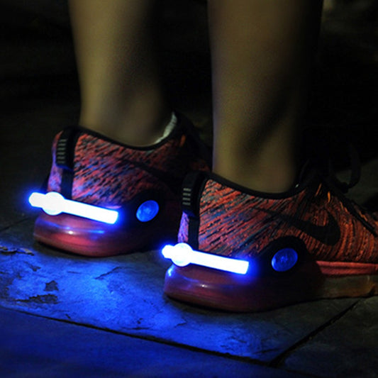 2 X USB Charging Shoes Clip Light Outdoor Night Running Safety Lamp Blue Lights