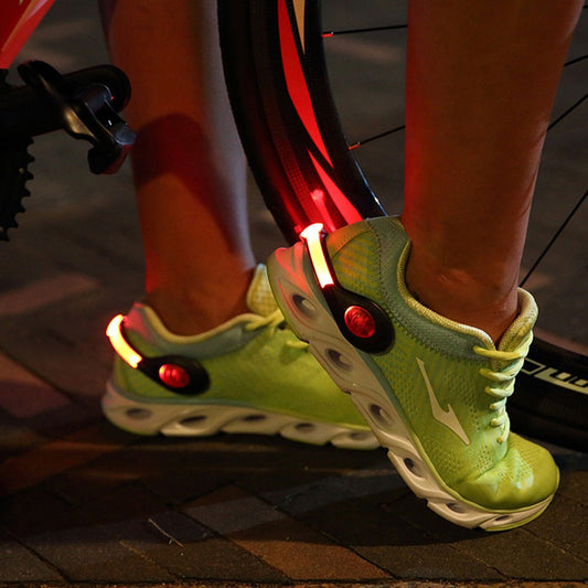 2 X USB Charging Shoes Clip Light Outdoor Night Running Safety Lamp Red Lights