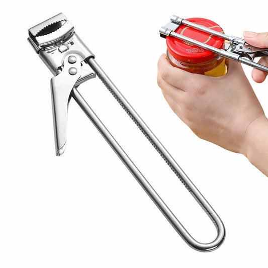 1 X Bottle Opener Multifunctional Stainless Steel Can Opener Jar Lid Gripper Opener Kitchen Accessories