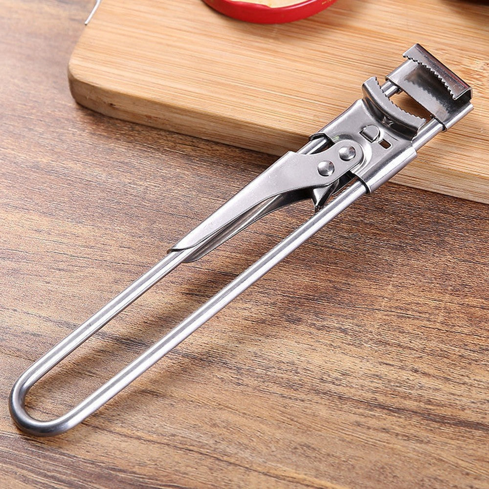 2 X Bottle Opener Multifunctional Stainless Steel Can Opener Jar Lid Gripper Opener Kitchen Accessories