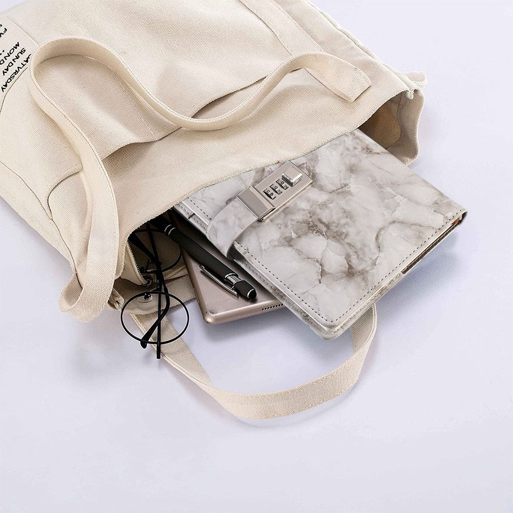 PU Leather Marble Diary with Combination Lock Refillable Secret Journal Notebooks for Girls Women Grey