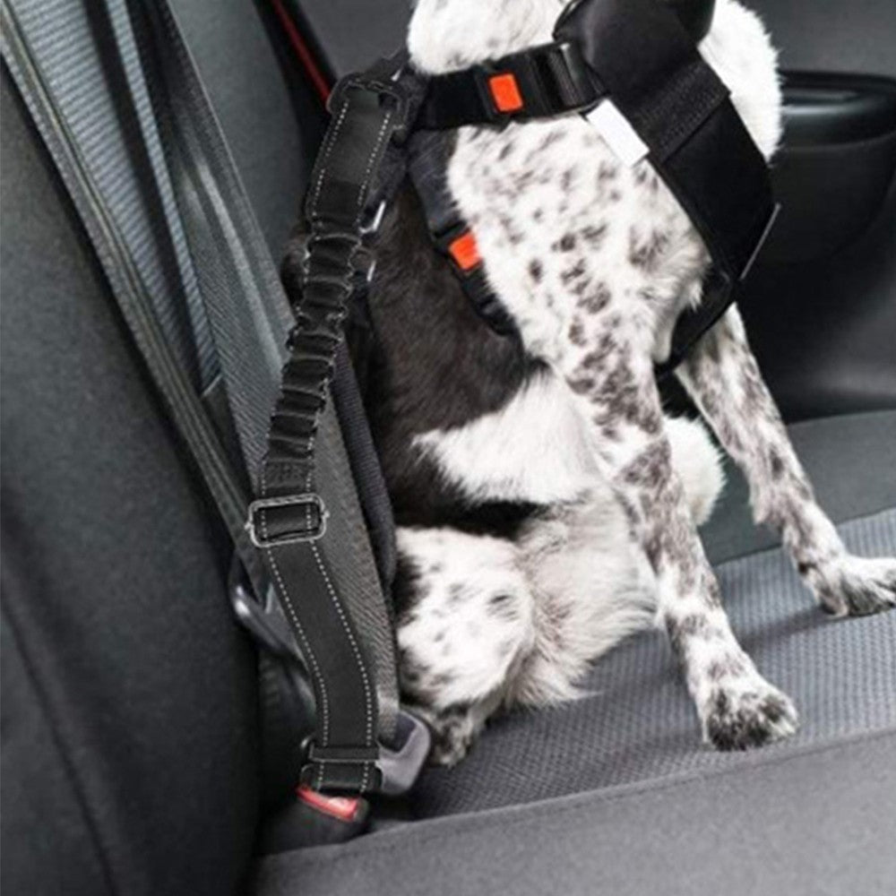 2 X Adjustable Pet Car Harness Strap Dog Seatbelt