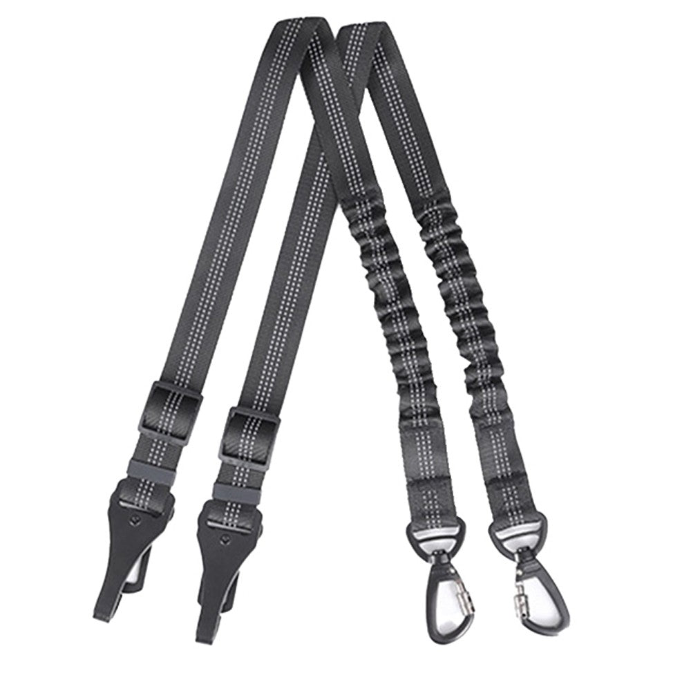 2 X Adjustable Pet Car Harness Strap Dog Seatbelt